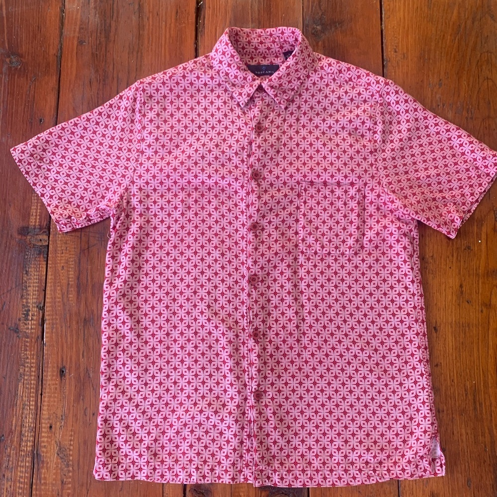 70’s inspired vintage button down men shirt